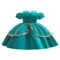 thumbnail image 2 of Robe de Fête Formelle à Rayures avec Nœud pour Bébé Fille, 2 of 7
