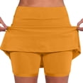 thumbnail image 1 of WEAIXIMIUNG Rallonge de Pantalon de Maternité Jupe-Short Taille Mi-Haute pour Femmes avec Poches / Jupe-Short Décontractée Active Deux Pièces, 1 of 7