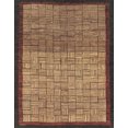thumbnail image 1 of Ahgly Tapis d'Intérieur Rectangulaire Abstrait Rouge Brun, 5 Pieds x 8 Pieds, 1 of 6