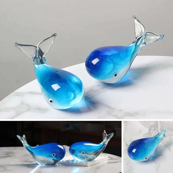 TopLLC Décoration pour la Maison, Décoration de Chambre, Décoration Murale Artisanat en Verre Lumineux Fascinant Verre Lumineux Décoration d'Art Océanique Ornement Artisanat en Verre Cadeau d'Anniversaire Verre Lumineux