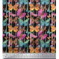 thumbnail image 1 of Soimoi Velvet Fabric Stripes & Butterfly Fabric Prints by Yard 58 Inch Wide, 1 of 5