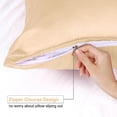 thumbnail image 2 of Unique Bargains Satin Pillowcase Zippered Silky Sateen, 2 of 9