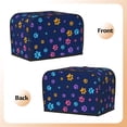 thumbnail image 3 of Toaster Cover 2 Slice Dog Paw Dustproof Bread Maker Cover Fingerprint Bakeware Protection Wide Slot Toaster Bag Reusable Kitchen Small Appliance Cover TC278, 3 of 6