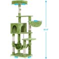 thumbnail image 3 of Cat Tree with Large Hammock MultiLevel Cat Tower for Indoor Cats Cat Condo with SisalCove Scratching Posts and Top Perch Smoky MPJG, 3 of 7