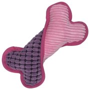 Bone Dog Toy Bite Resistant Plush Interactive Pet Squeaky Toy Dog Teething Toy