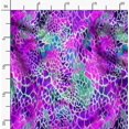 thumbnail image 2 of Soimoi Purple Modal Satin Fabric Leopard Animal Skin Print Sewing Fabric Yard 42 Inch Wide, 2 of 6