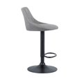 thumbnail image 2 of Bronte Living Leatherette Bar Stool with Adjustable Height, 360 Swivel Design, Floor Protection and Pedestal Base with Footrest - Series Janice - Set of 2, 2 of 5