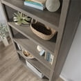 thumbnail image 4 of Pemberly Row 5-Shelf Modern Engineered Wood Tall Bookcase in Mystic Oak, 4 of 9