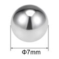 thumbnail image 2 of Uxcell Billes de Roulement Métriques en Acier Inoxydable 304 G100 Quincaillerie de Précision 7 mm /0,28 Pouces, 2 of 3