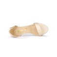 thumbnail image 4 of BLISSFUL STEP Women's Shoes Ankle Strap Buckle Block Heel Sandals Nude 6.5, 4 of 7