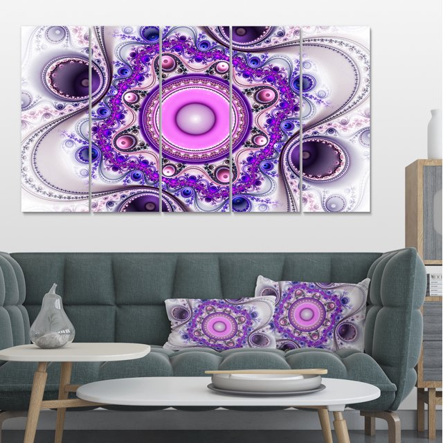 Strange Flower with Wavy Curves - Floral Canvas Art Print