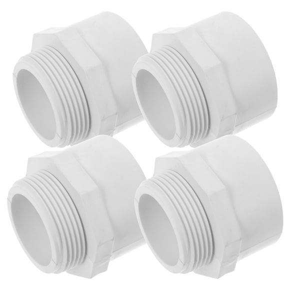 SOPOTUTU 4pcs Water Pipe Fitting Water Tube Fittings PVC White Odor Prevention for Bathroom Plumbing