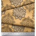 thumbnail image 2 of Soimoi Rayon Fabric Floral Mandala Print Fabric by Yard 42 Inch Wide, 2 of 3