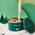 thumbnail image 4 of Stainless Steel Bowl Plastic Shell Ramen Bowl Large Capacity Soup Bowls Multipurpose Bowl For Home Cartoon Dinosaur Noodle Bowl Stainless Steel Inner Bowl With Handle And Lid For, 4 of 8