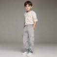 thumbnail image 4 of Boys' Cargo Pants with Straight Leg Cut - Trendy & Versatile for Ages 3-14 (Spring Comfort+Stylish Fit), 4 of 4