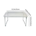 thumbnail image 3 of Birdeem Desk Shelf for Top of Desk,Clear Acrylic Cabinet Shelf Foldable Kitchen Counter Shelf Rack Stackable Storage Stand Organizer for Bathroom Pantry Countertop Cupboard, 1 Piece,12.2X8.7X6.6In, 3 of 6