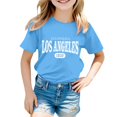 thumbnail image 1 of Camisole avec Soutien-Gorge, Mode Décontractée pour Enfants, Imprimé, Col Rond, Manches Courtes, T-Shirt Ample, 1 of 4