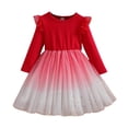 thumbnail image 1 of Tauxra Robe en Maille à Manches Longues et Col Rond pour Femmes, Jupe Élégante en Maille à Manches Longues au Style Princesse, Robe de Soirée Formelle pour Occasions Spéciales, 1 of 6