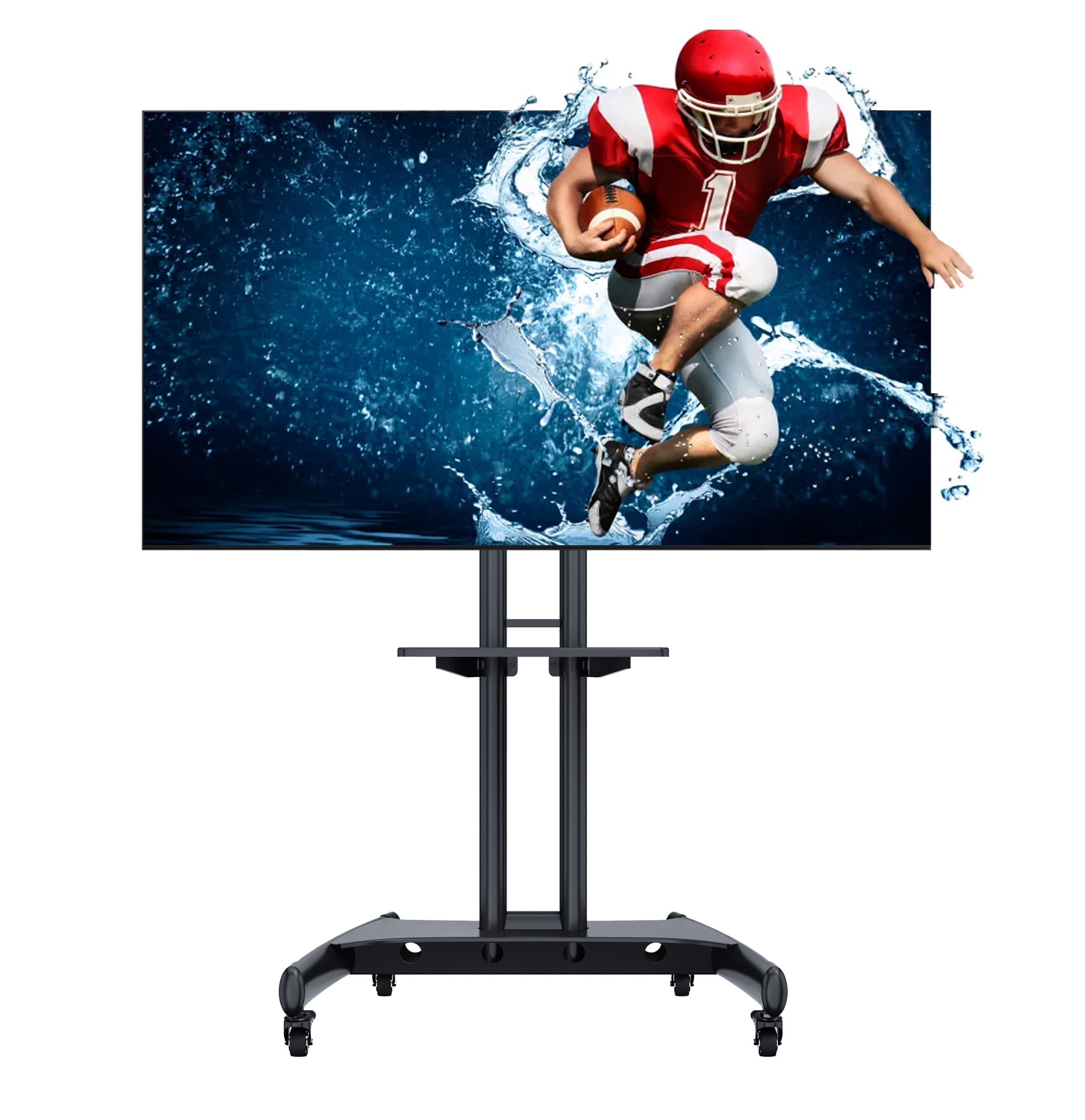 Boost Industries Universal Mobile TV Cart AVC3265ii Stand for 32″-80″ (Black)
