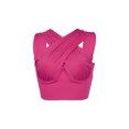 thumbnail image 2 of Honganda Débardeurs Croisés pour Femmes, Crop Top Sans Manches Couleur Unie, 2 of 9