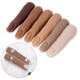 thumbnail image 4 of ziyahi Nail Art Practice Hand Bendable Fake Fingernail for Starters Print Training Makeup Salon Jewelry Display Stand Halloween Props Type 1, 4 of 7