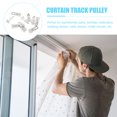 thumbnail image 3 of 50pcs Heavy Duty Curtain Track Glider Hooks Curtain Track Sliding Rollers, 3 of 8