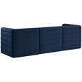thumbnail image 3 of Meridian Furniture Quincy Canapé Modulaire en Velours Bleu Marine, 3 of 27