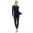 thumbnail image 2 of LANBAOSI Ensemble de sous-Vêtements Thermiques pour Femmes Couches de Base Douces Caleçons Longs Ensemble Chaud d'Hiver Haut et Bas Taille P-2TG, 2 of 7