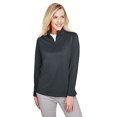thumbnail image 1 of Ladies' Advantage Snag Protection Plus IL Quarter-Zip - DARK CHARCOAL - L, 1 of 3