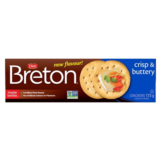 Dare Breton Crisp and Buttery Crackers, 173g