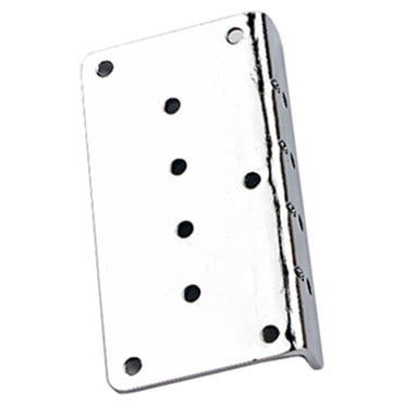 Decodeary Guitar Bridge Baseplate Guitars Bottom Plate Elaborate Handheld Metal Instrument Accessories Universal Bass DIY Parts Silver 1Set