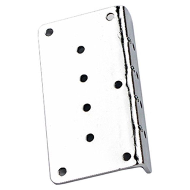Decodeary Guitar Bridge Baseplate Guitars Bottom Plate Elaborate Handheld Metal Instrument Accessories Universal Bass DIY Parts Silver 1Set