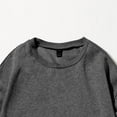 thumbnail image 3 of Bmisegm T-Shirts Graphiques à Manches Longues Décontractés pour Femmes, Chandails à Col Rond, Hauts à Enfiler pour Femmes, Chandails Décontractés pour Femmes, Gris Foncé TG, 3 of 5