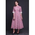 thumbnail image 4 of Bimba Robe Chemise Décontractée à Imprimé Floral pour Femme, Robe Évasée Mi-Mollet de Fête - X-Grand, 4 of 5