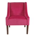 thumbnail image 5 of Meadow Lane Swoop Arm Accent Chair, Deep Pink, 5 of 5