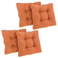 thumbnail image 1 of 19-inch Squared Microsuede Tufted Dining Chair Cushion (Set of Four), 1 of 2