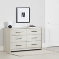 thumbnail image 1 of South Shore Londen 6-Drawer Dresser for Adult, in Winter Oak, 1 of 12