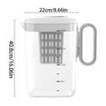 thumbnail image 4 of Vacemry 2Pcs Large-Capacity Refrigerator Water Pitcher With Spigot, Household Cold Water Dispenser And Fruit Infuser, Ideal For Kitchen Countertop, Office, Living Room, And Outdoor Dining Table, 4 of 9