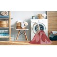 thumbnail image 2 of Ahgly Company Tapis Rectangulaire Lavable en Machine Rouge Rubis Transitionnel, 7 Pieds x 9 Pieds, 2 of 7