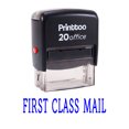 thumbnail image 1 of Printtoo FIRST CLASS MAIL Self Inking Rubber Stamp Office Stationary Custom Stamp-Blue, 1 of 1