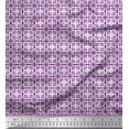 thumbnail image 1 of Soimoi Velvet Fabric Geometric Small Printed Fabric 1 Yard 58 Inch Wide, 1 of 3