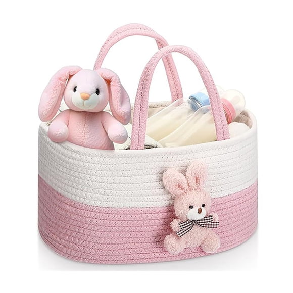 LSLJS Panier de Rangement en Corde pour Nourrissons et Nouveau-Nés en Forme Ludique pour Vêtements de Bébé Solution de Rangement de Voyage Panier de Rangement