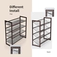 thumbnail image 4 of Costway 4-Tier Shoe Rack Adjustable to Flat Slant Shoe Organizer Holder Stand, 4 of 10