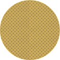 thumbnail image 1 of Ahgly Tapis Rond Lavable en Machine Intérieur Transitionnel Brun Cannelle, 5 Pieds Rond, 1 of 7