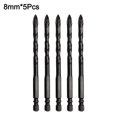thumbnail image 1 of Four-Flute Sawtooth Eccentric Drill Bit Professional Carpentry Tools For Glass Ceramic Concrete Brick Metal Drill Bit Set - E, 1 of 7