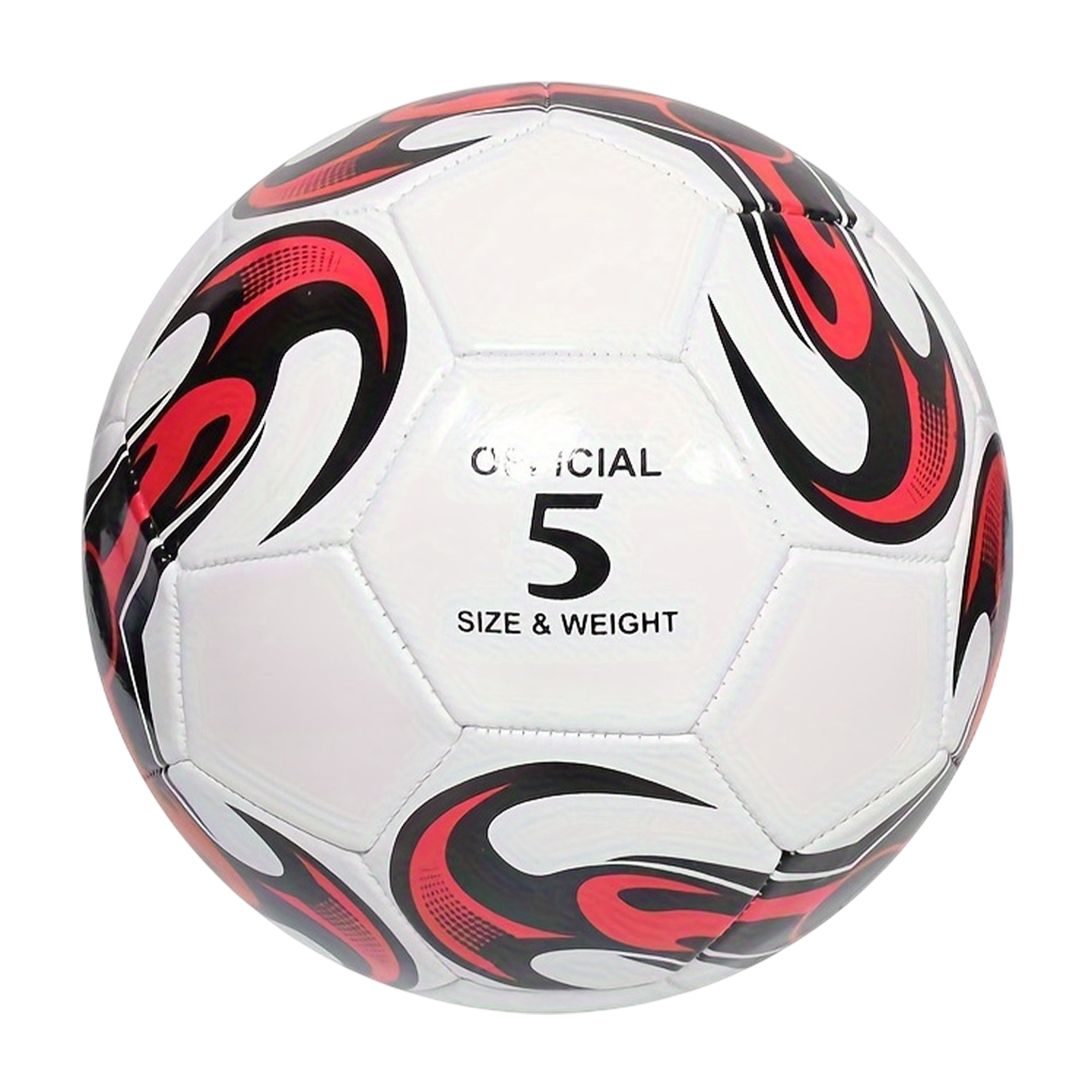 Baohd Soft And Scratch-Resistant Football Balls Thickened PVC Leather Size 5 Footballs Size 5 white