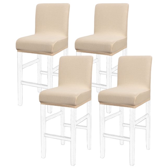 PiccoCasa Stretch Bar Stool Covers for Counter Height Side Chair Slipcovers