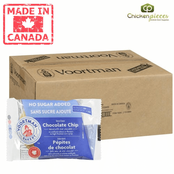 Voortman Cookie Chocolate Chip Soft No Sugar 20G (144/Case) - Canadian Made