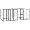 thumbnail image 1 of vidaXL Outdoor Dog Kennel Steel 9.68 m², 1 of 4