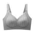 thumbnail image 1 of VEKDONE Woman's Embroidery Back Buckle Thin Style Ventilate Bra Without Steel Rim Green M, 1 of 5